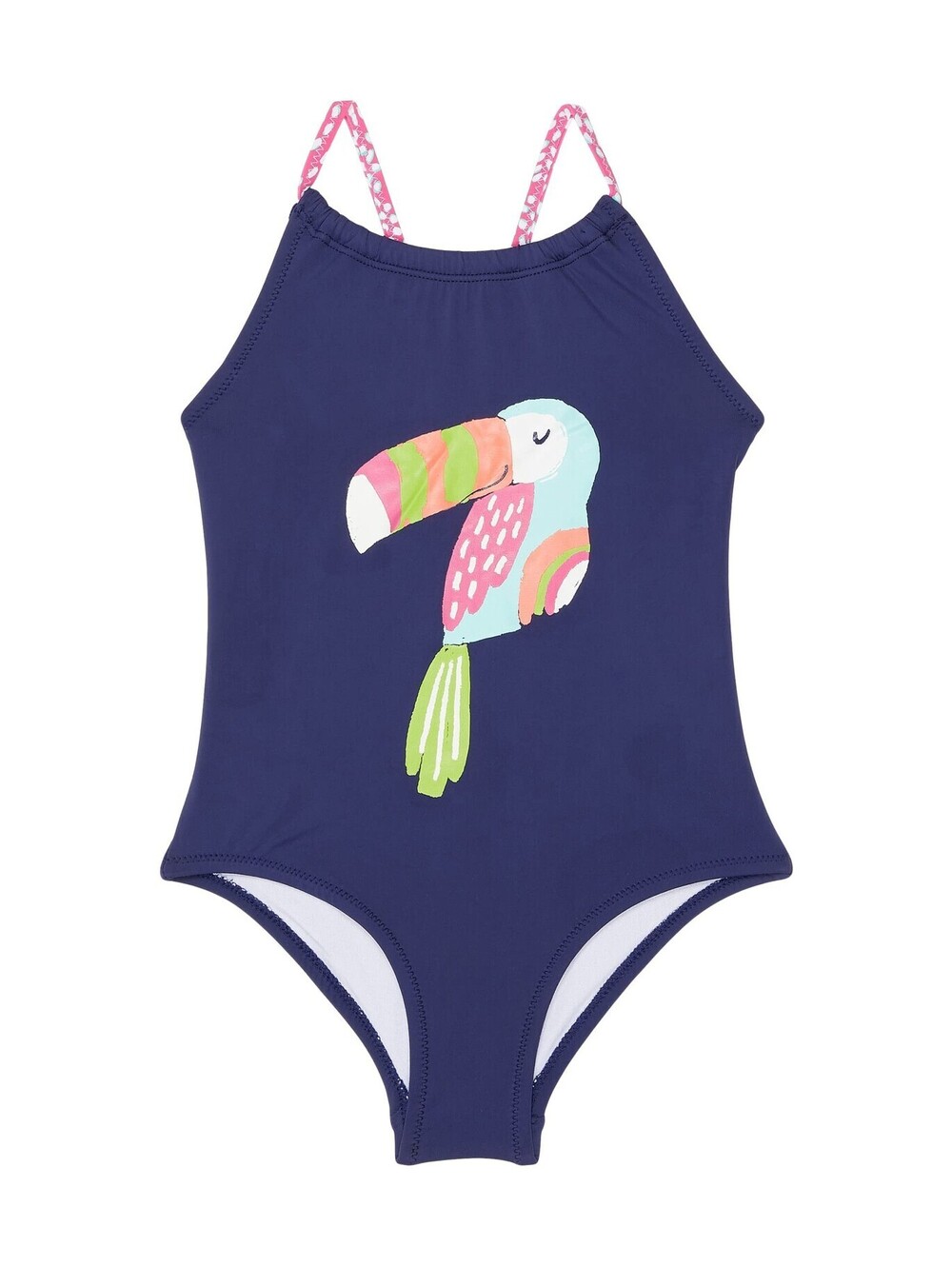 Hatley girls Minimal One Piece Swimsuit, Blue, 2T US